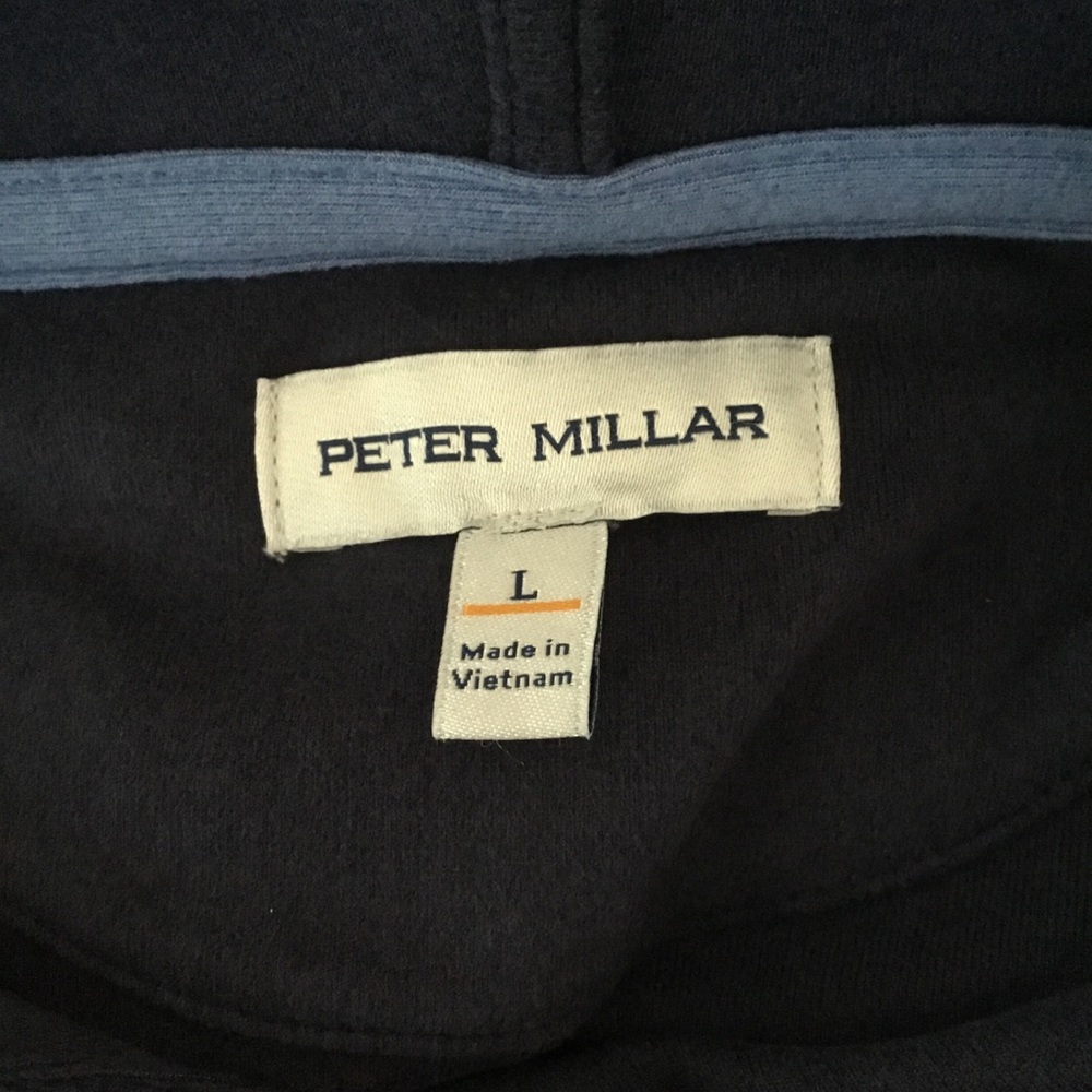 Peter Millar Baltusrol Golf Club Navy Hooded Pullover Large - Picture 6 of 6